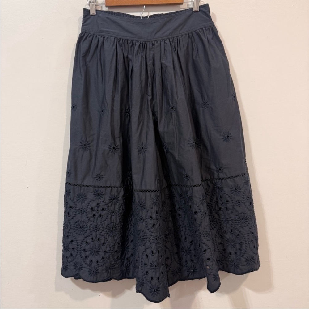 NWT Anthropologie Maeve embroidered skirty Wide-Leg Eyelet Culottes 🧳 - Picture 9 of 13